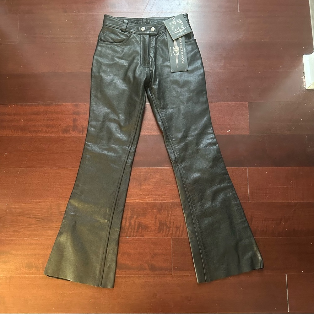 Vintage Deadstock Roadkrome Apparel Leather Pants